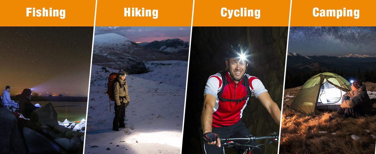 #JumpstartSale EverBrite Rechargeable Headlamp, 500 Lumen LED Rechargeable Headlight with 4 Light Modes, Magnetic Base and Adjustable Headstrap, Perfect for Camping, Hiking, Caving, Fishing