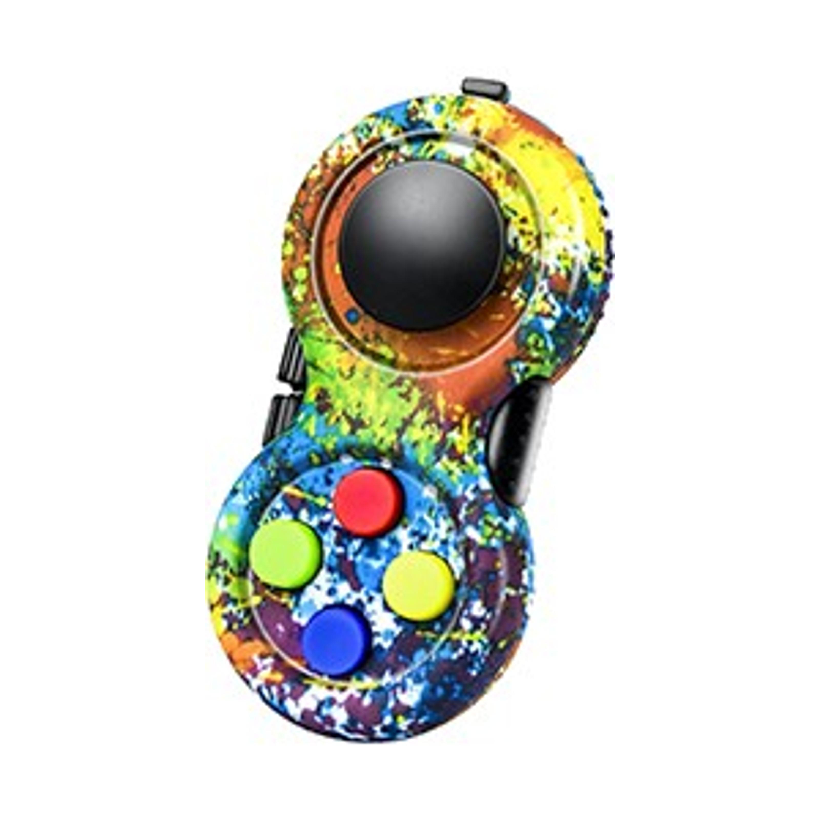 Original Fidget Toy Game, Rubberized Classical Controller Fidget Concentration Toy with 8-Fidget Functions and Lanyard - Excellent for Relieving Stress and Anxietyfidget toys