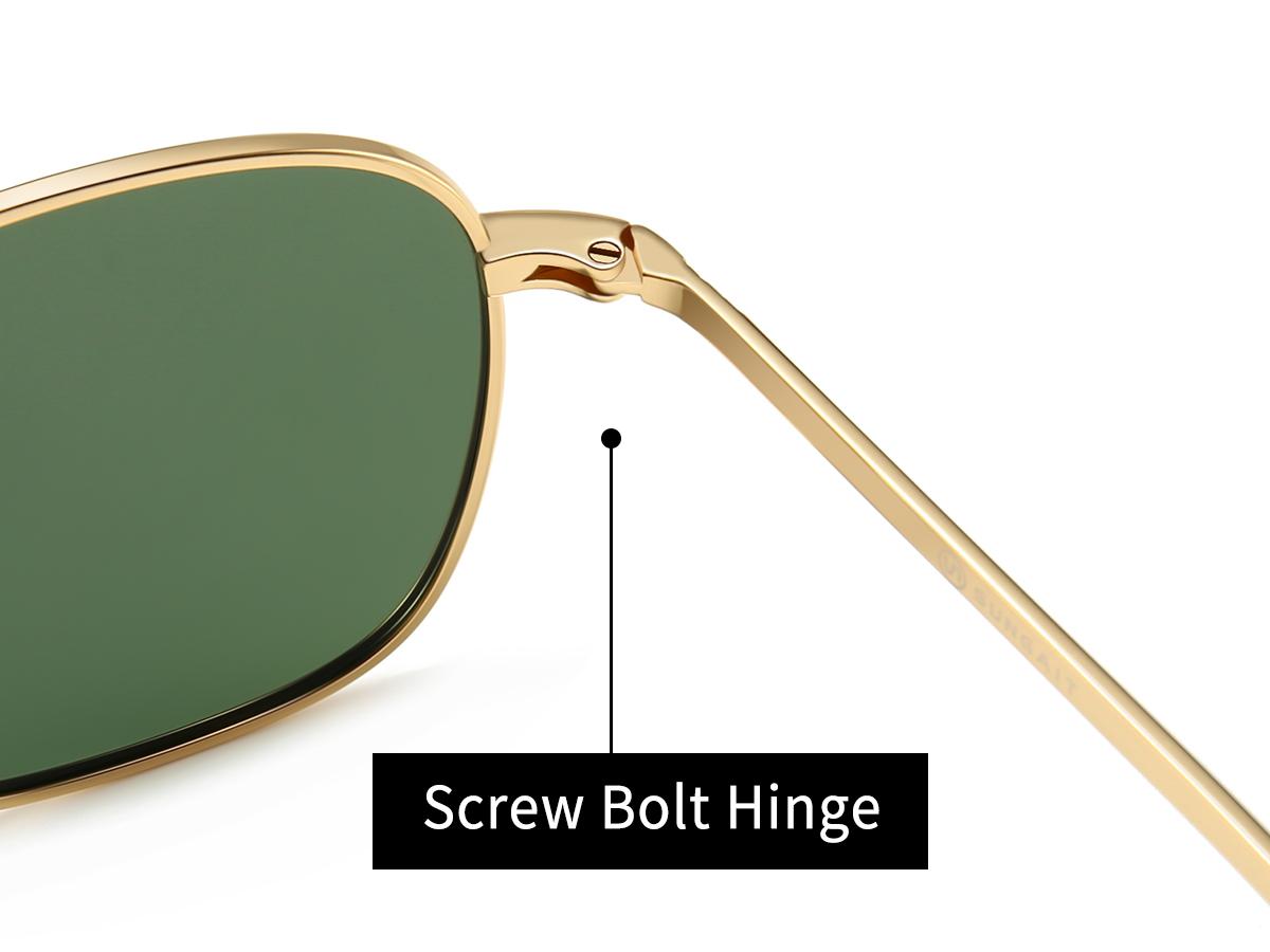 SUNGAIT Men's Military Polarized Aviator Sunglasses UV400 Protection Unisex HD Lens Bayonet Temples for Outdoor Activities SUNGAIT Men's Military Polarized Aviator Sunglasses UV400 Protection Unisex HD Lens Bayonet Temples for Outdoor Activities