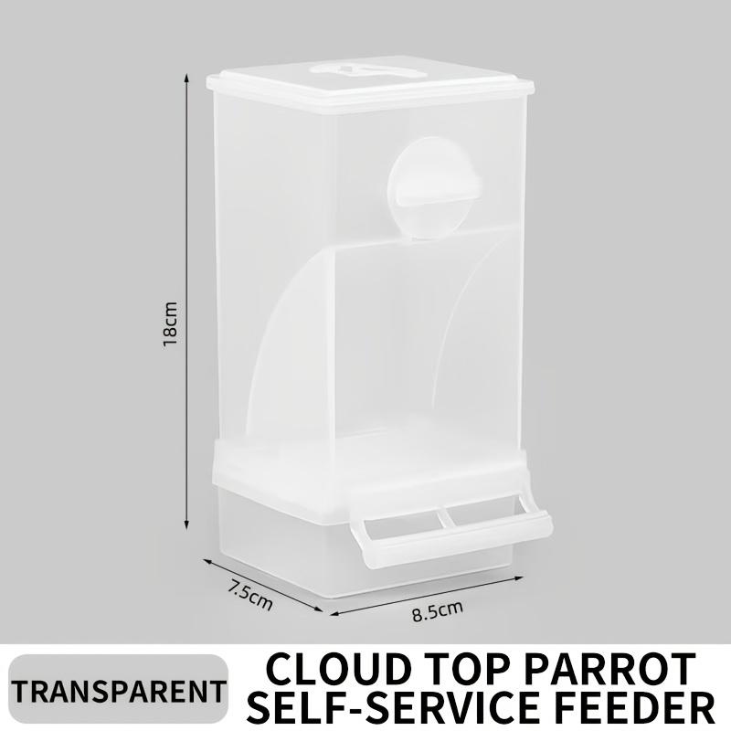 The parrot automatically feeds the chaff separation, tiger skin, Xuanfeng anti-sprinkle, hanging anti-splash and anti-sprinkle integrated feeder food box, which can hold a large capacity of food for 20 days