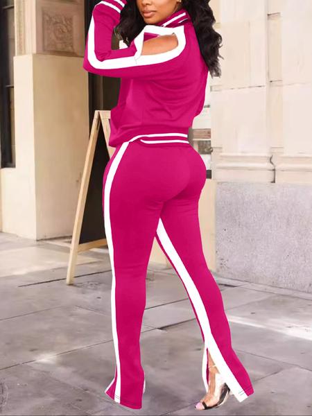 Women Casual 2 Piece Outfit Long Pant Set Sweatsuits Tracksuits Sweatsuit Sets