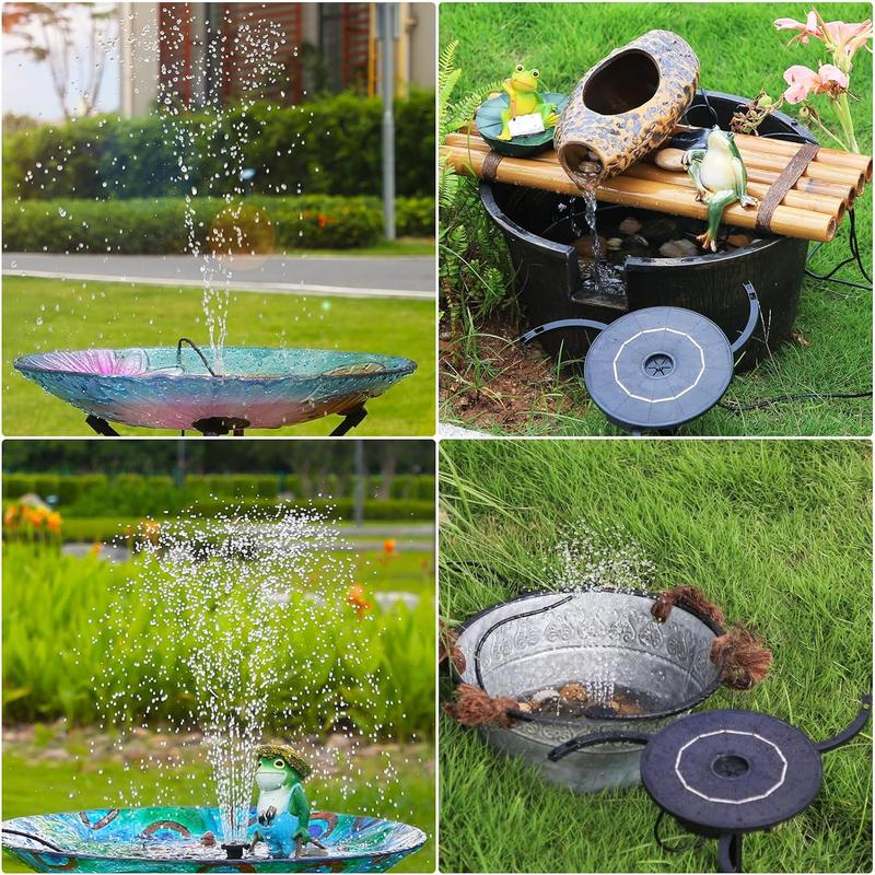 AISITIN Solar Fountain Pump – DIY Solar-Powered Water Feature for Bird Baths, Gardens, Ponds, and Fish Tanks