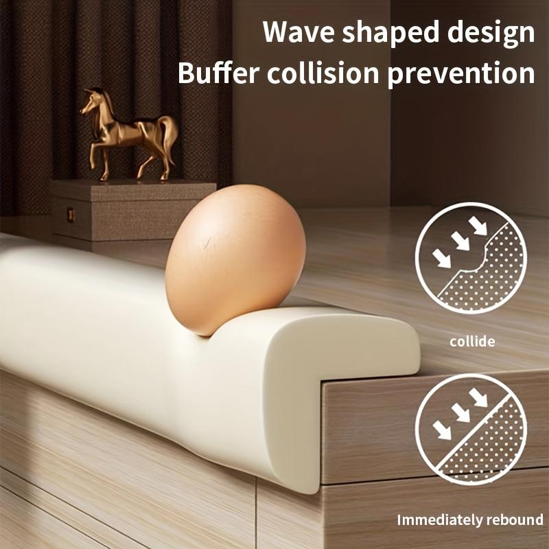 Durable Rubber Corner Protector, Easy Installation, Prevents Scratches, Stabilizes Furniture, Soft Edge Guard, Home Coffee Table Corners Cover