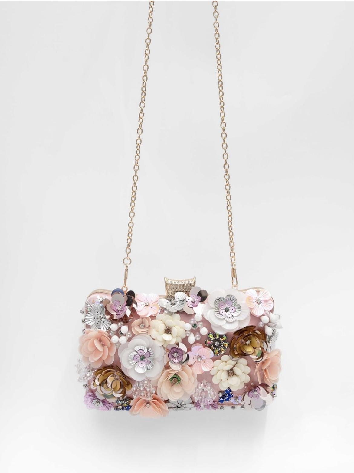 Handmade Beaded Embroidered Floral Clutch Bag, Woman Handbag,Elegant Evening Accessory, Christmas Eve Essentials,Christmas Gifts for Her,Luxury Party Purse, Women's New Year Gift, Valentine's Day Present，Graduation present.