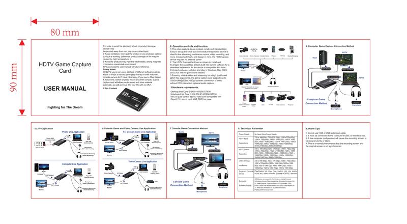 Capture Card Switch, Video Game Capture Card 4K 1080P 60FPS, HDMI To USB 3.0,Audio Video Capture Card, For Gaming/Live Streaming/Video Conference,  With PS4/PC/OBS/Camera/PC Accessories