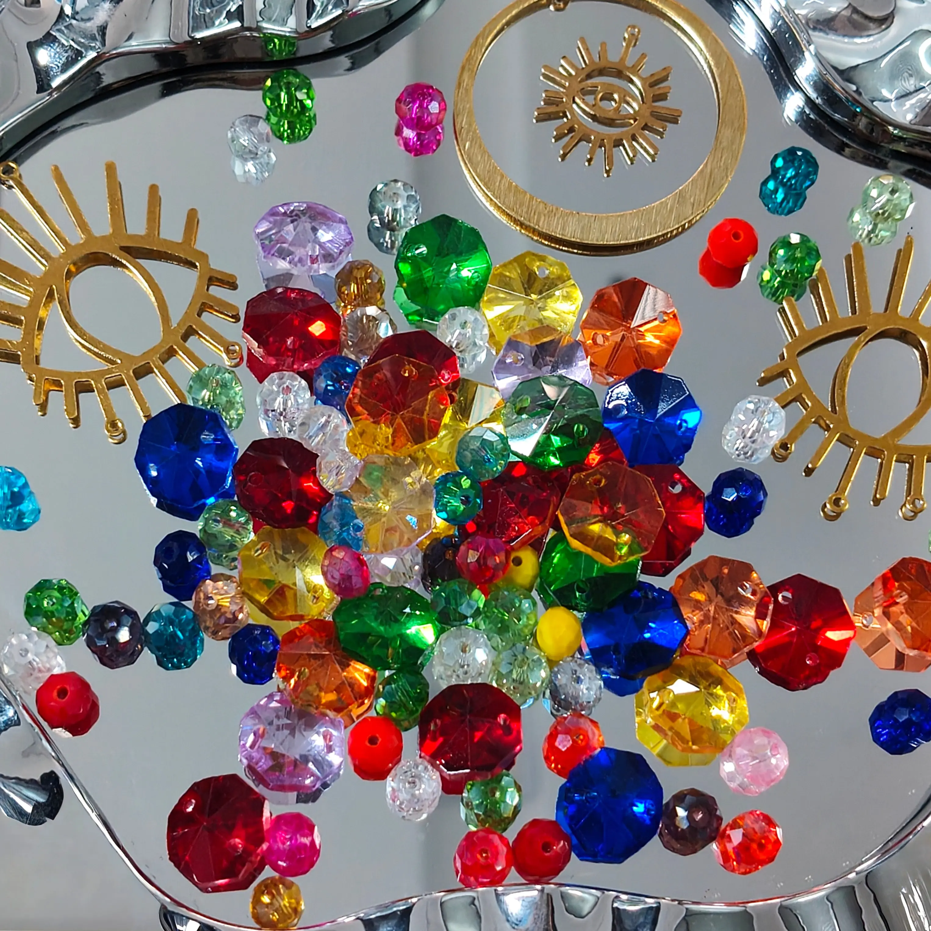 ✨【NEW】Prism Sunlight | Mixed Glass Bead & Charm Set for Suncatcher Making