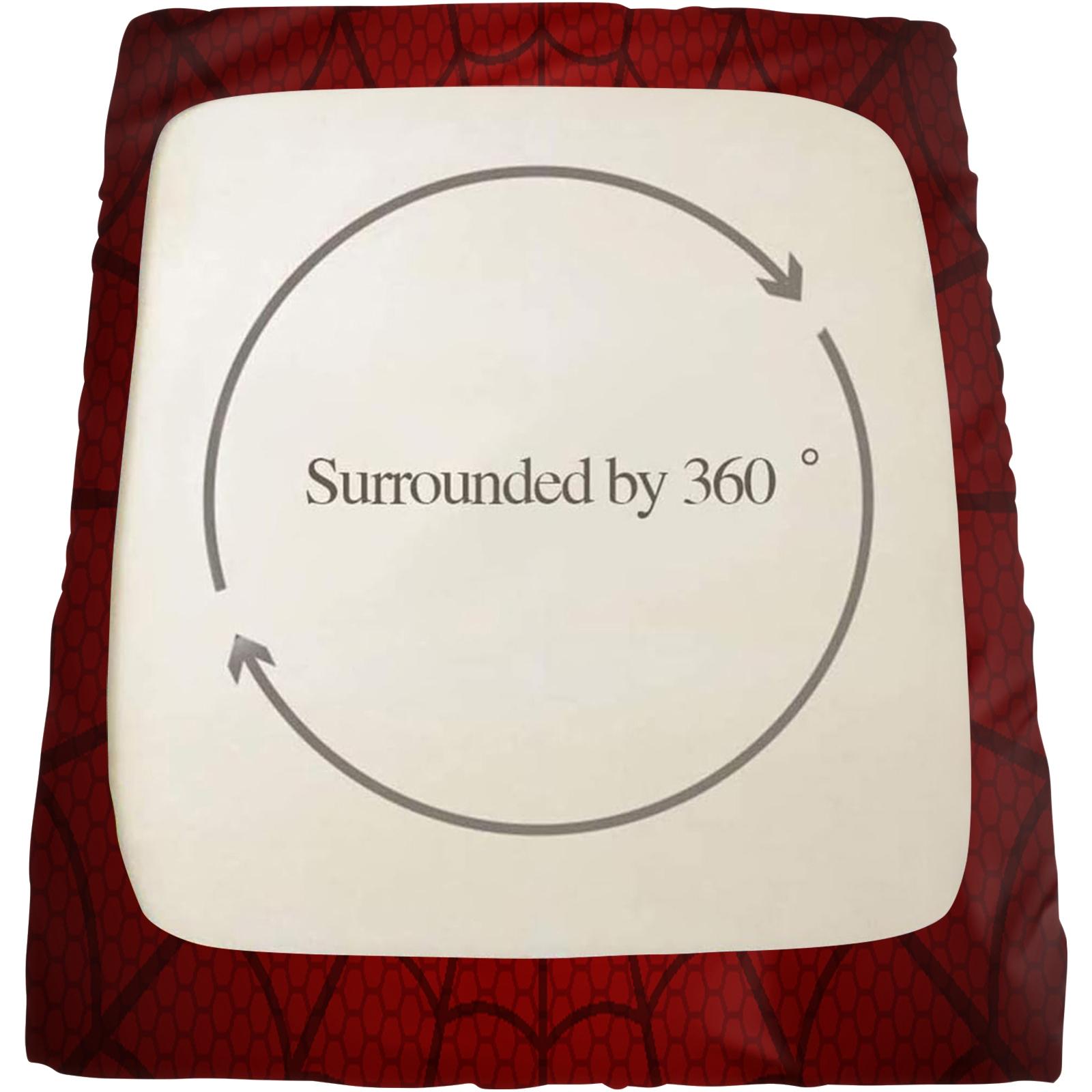 Creative Spider-Man Web Pattern Bed Sheet Set, Unique Printed Bedding, Anti-Slip Dustproof Cover, Dust Prevention, Includes 1 Fitted Sheet & 2 Pillowcases