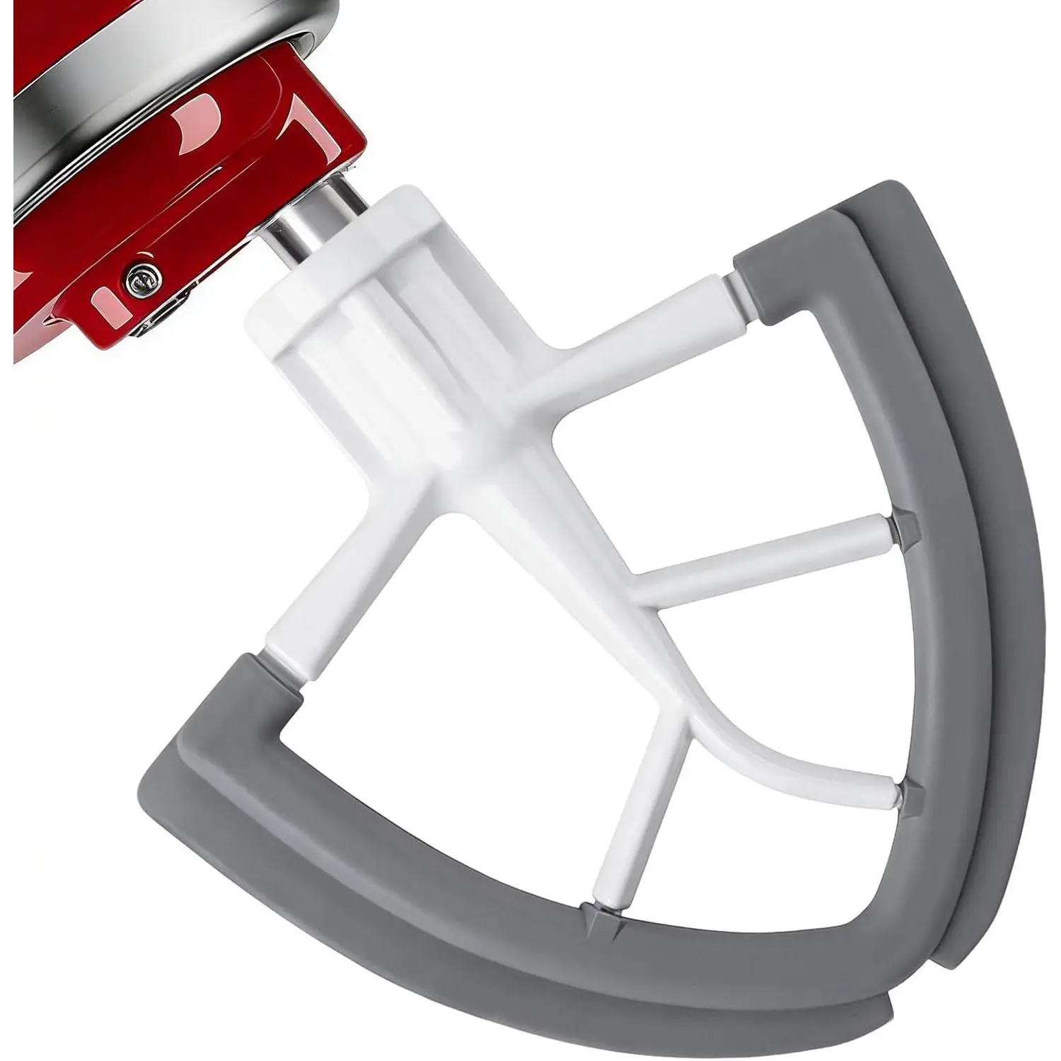 4.5-5QT Flex Edge Beater Replacement for KitchenAid Tilt-Head Mixers Paddle Attachment with Silicone Scraper Edge, Ideal for Cake Batter, Cookie Dough & Frosting, Dishwasher Safe Accessories