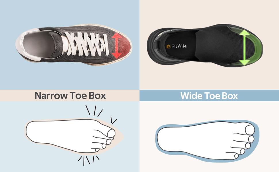 FitVille Sports Men's BriskWalk Recovery Slip-On Explorer shoes for men V1 Outdoor Sneakers