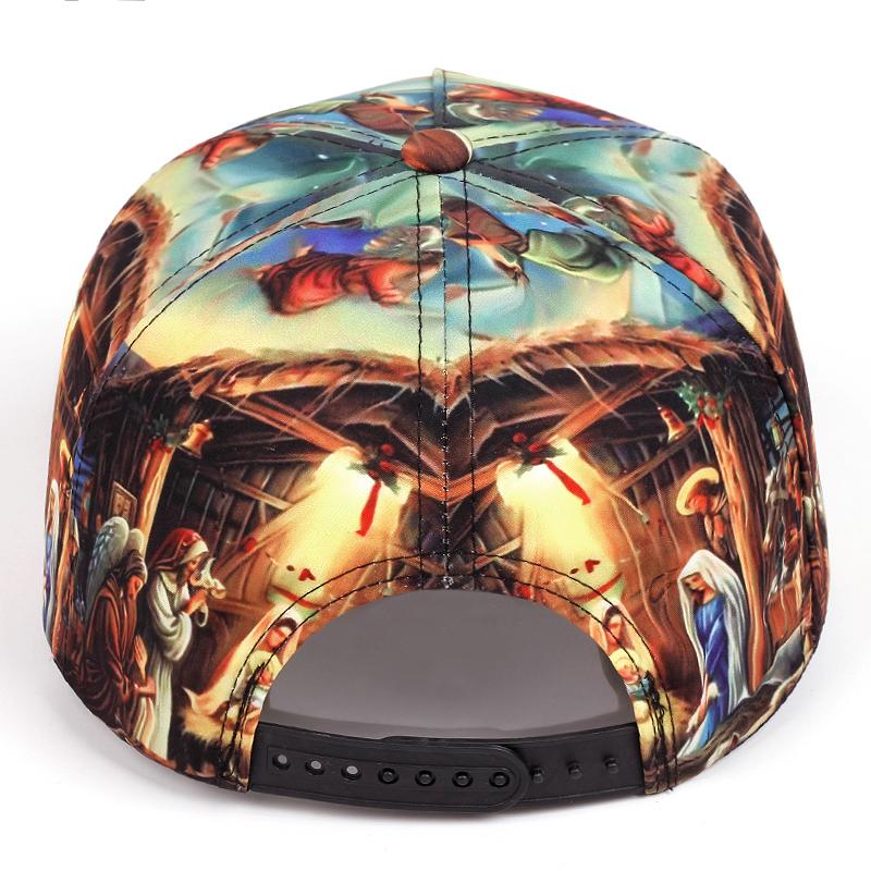 Jesus Pattern Printing High quality flat edge cap for men and women trend Street retro Snapback cap