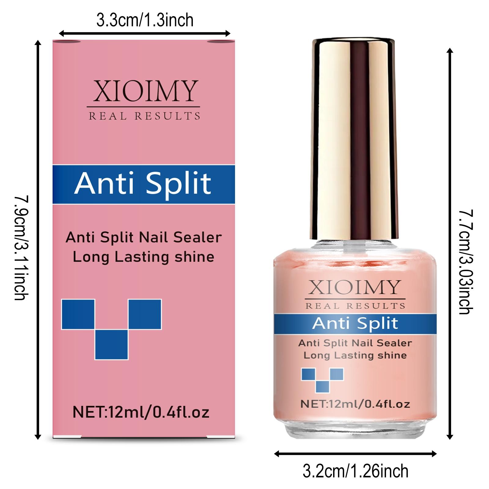 Xioimy 12ML Natural Nail Strengthener with Keratin, Super Effective Anti-Crack Care, Nourishing Healthy Nails, Fast-Drying Non-Irritating Formula