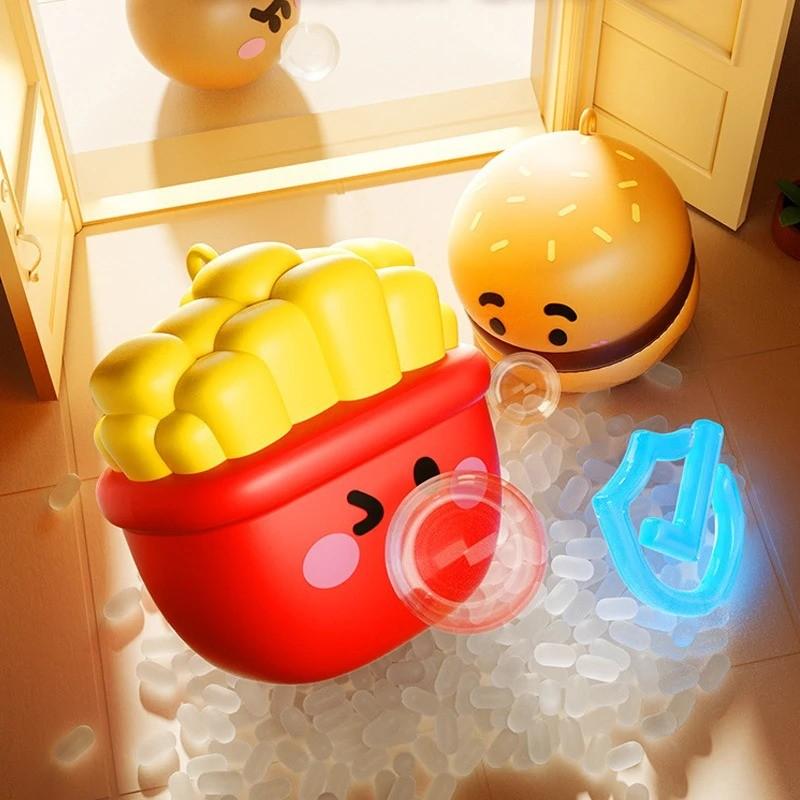 Cute Food Series Spitting Bubbles Squishy Squeeze Toys, Anxiety Stress Relief Sensory Antistress Toys, Fun Gift for Adults & Kids