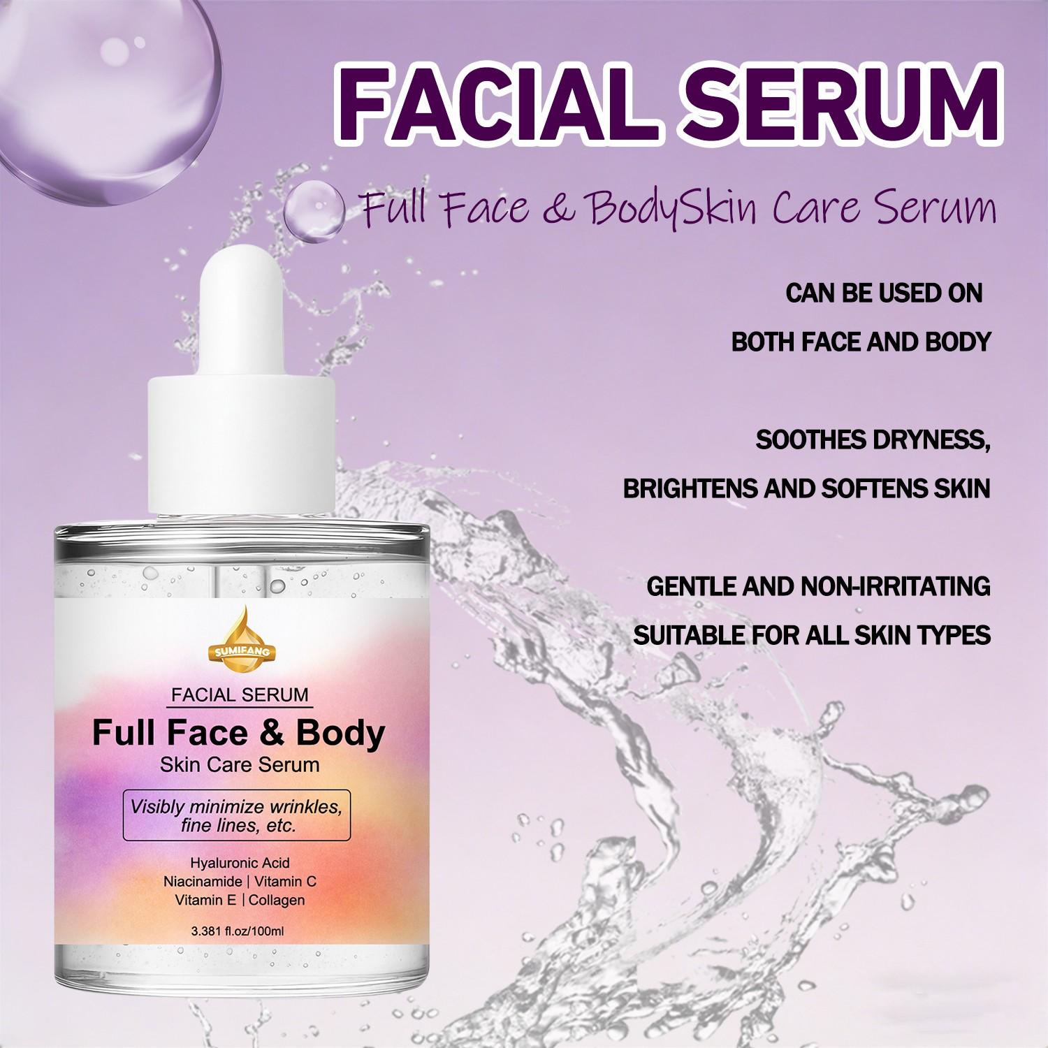 SUMIFANG All-in-One Serum 100ml | Vitamin C + Vitamin E + Niacinamide, for antioxidant and brightening effects | Salicylic acid gently exfoliates, suitable for dry/dull skin