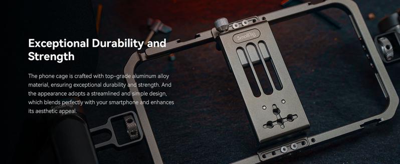 SmallRig Universal Phone Cage, Smartphone Video Rig Kit with Handles, Handheld Filmmaking Vlogging Case Stabilizer for Videomaker, for iPhone for Samsung for Pixel and Other Android Phones for iphone 17 Pro/MAX Selfie Cellphone