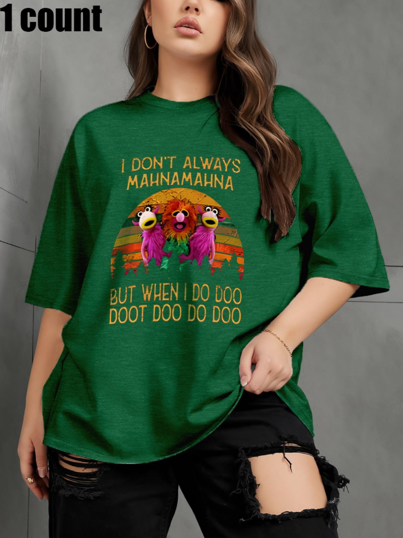 【Plus Size】 Letter Print Round Neck Tee, Casual Short Sleeve Crew Neck T-shirt for Daily Wear, Women Clothing for All Seasons