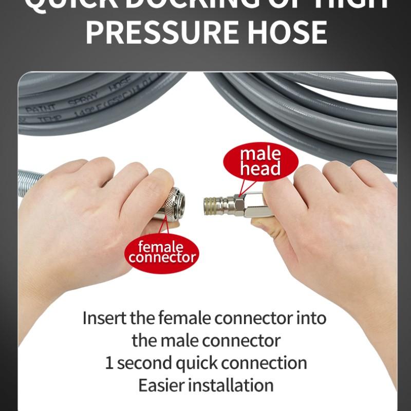 Stainless Steel Rotating Quick Connect Fitting, Durable Stainless Steel Connector, Easy-To-Use Fastener for Various Applications