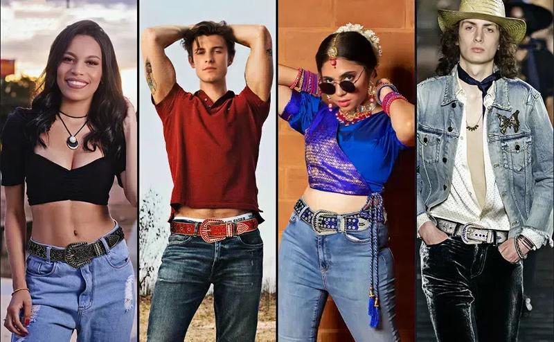 JASGOOD Women Men Rhinestones Belt,Bling Western Cowgirl Cowboy Studded Leather Belt Diamond Waist Belt for Jeans Pants dealsforyoudays