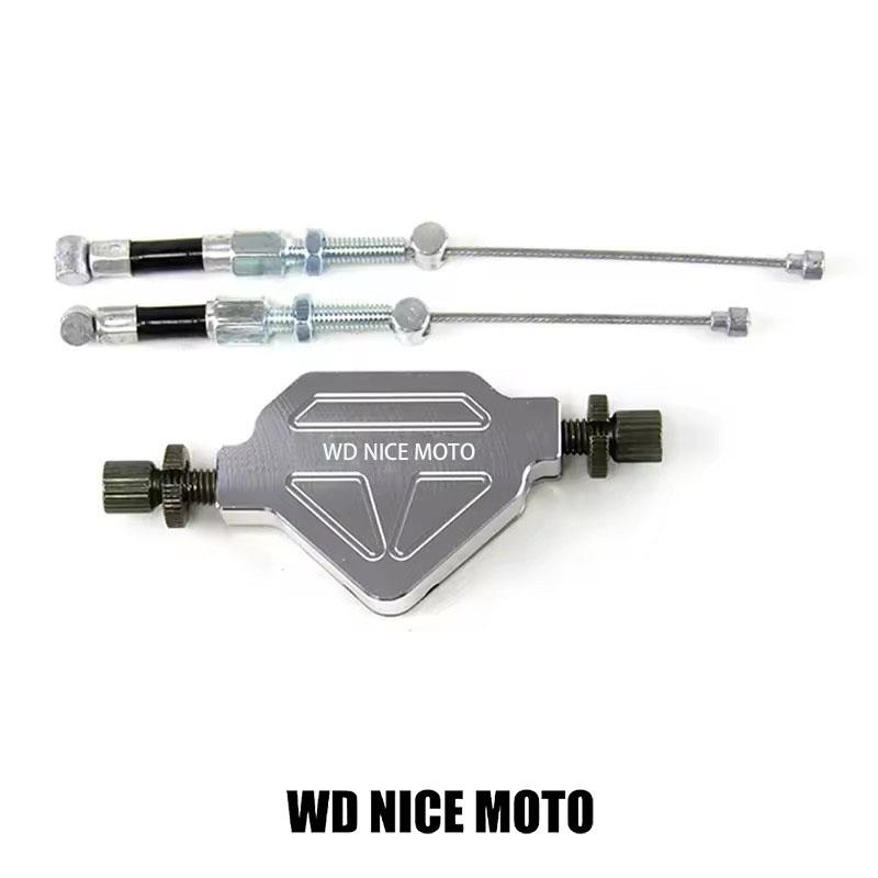 WD NICE MOTO Motorcycle Cnc Aluminum Stunt Clutch Lever, Easy Pull Cable System, Universal Off-Road Dirt Pit Bike Modification Parts
