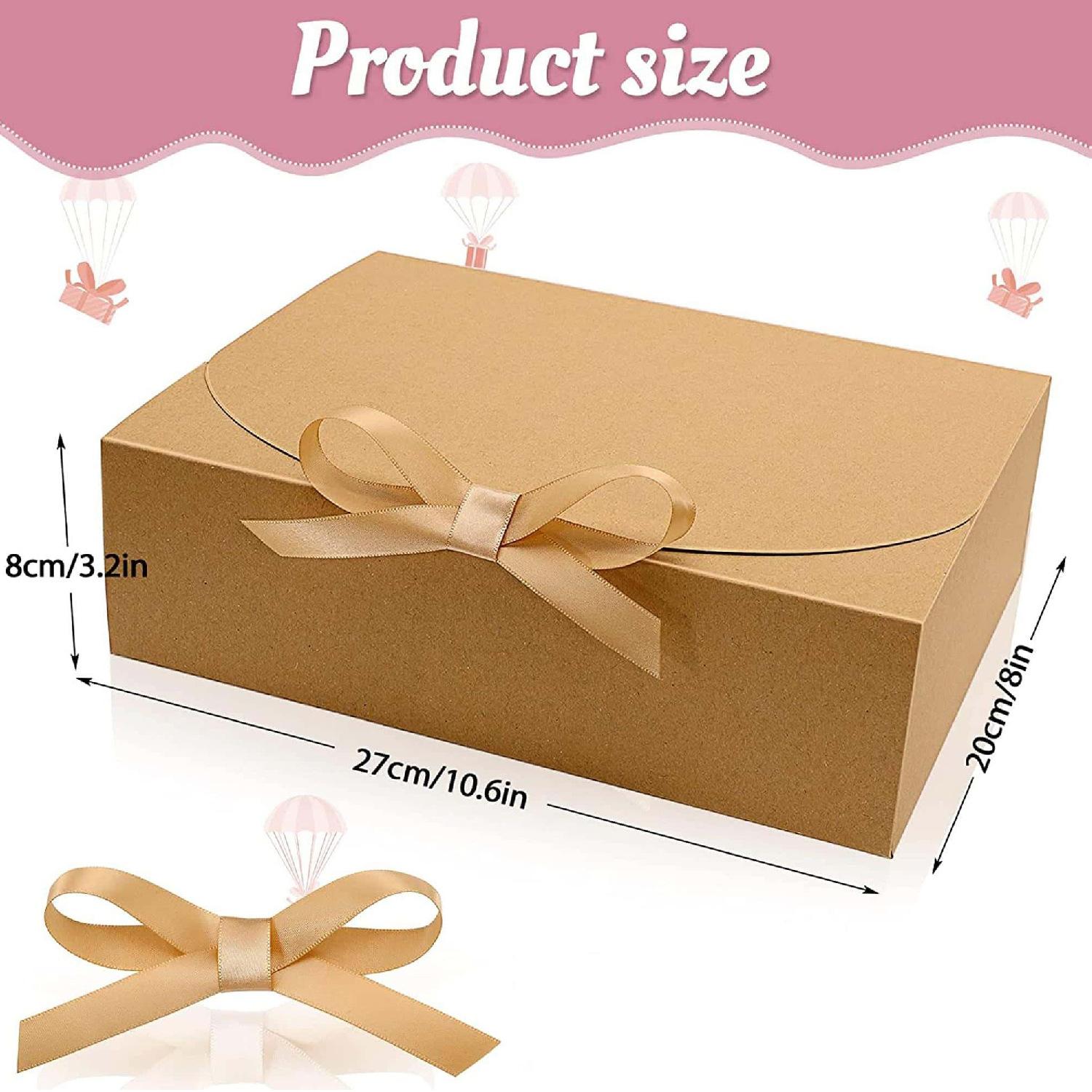 Gift Box Set With Lids, Deluxe Black Gift Box With Ribbon, Proposal Boxes, Best Man Proposal Boxes, Bridesmaid Boxes, Chocolate Candy Boxes For Graduation Gifts. Gift Boxes With Bow Ribbon Packaging Suitable For Weddings, Engagements, Birthday