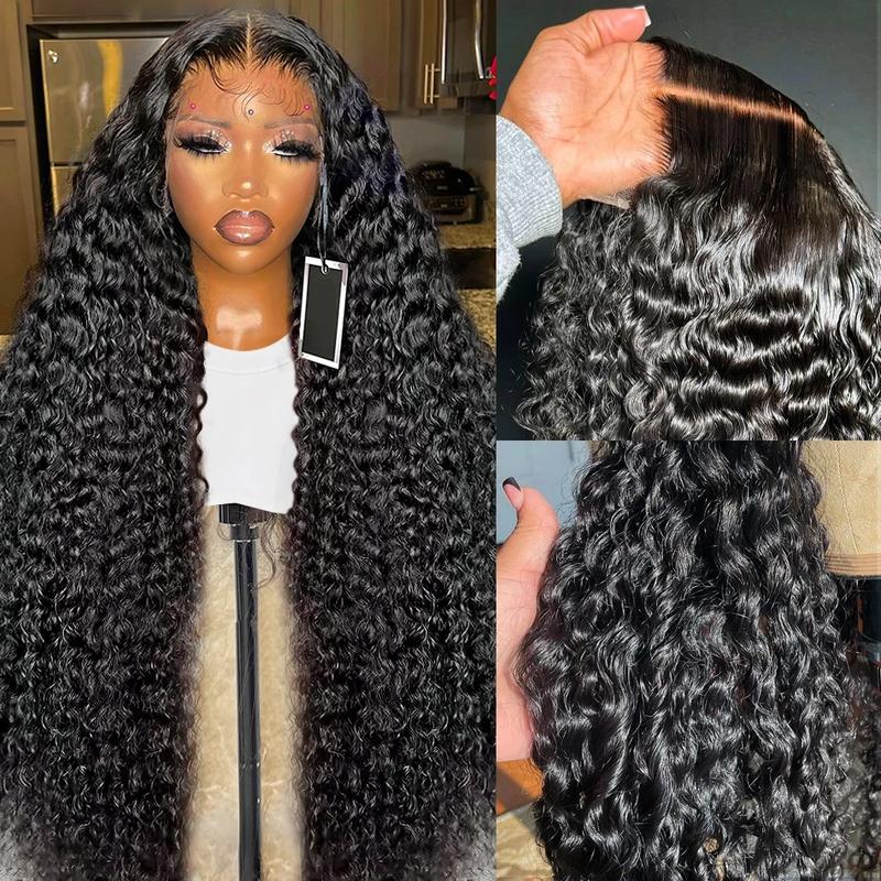 Bling Hair Deep Wave 13x6 Lace Frontal Wig 180% Density Hd Transparent Lace 13x4 Kinky Curly Lace Frontal Human Hair Wigs For Women