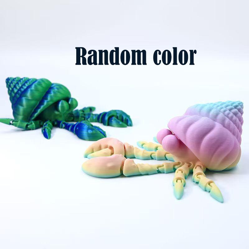 Cute Ugly Crab Figurine, 3D Printed, Fully Jointed, Adorable Decorative Ornament, Perfect Gift for Friends and Family