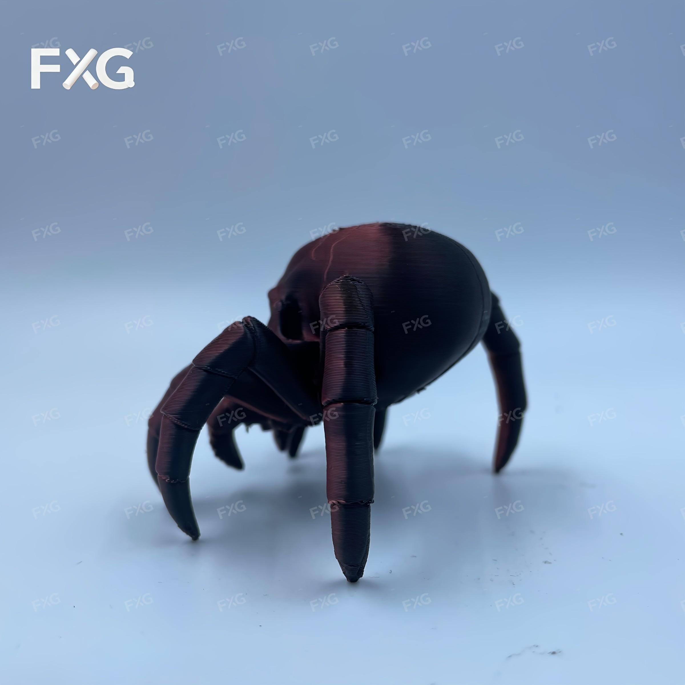 Dark Skull Spider Decorative Figurine, High Precision Print, Gothic Style, Desk Decoration, Christmas Gift, Unique Holiday Display