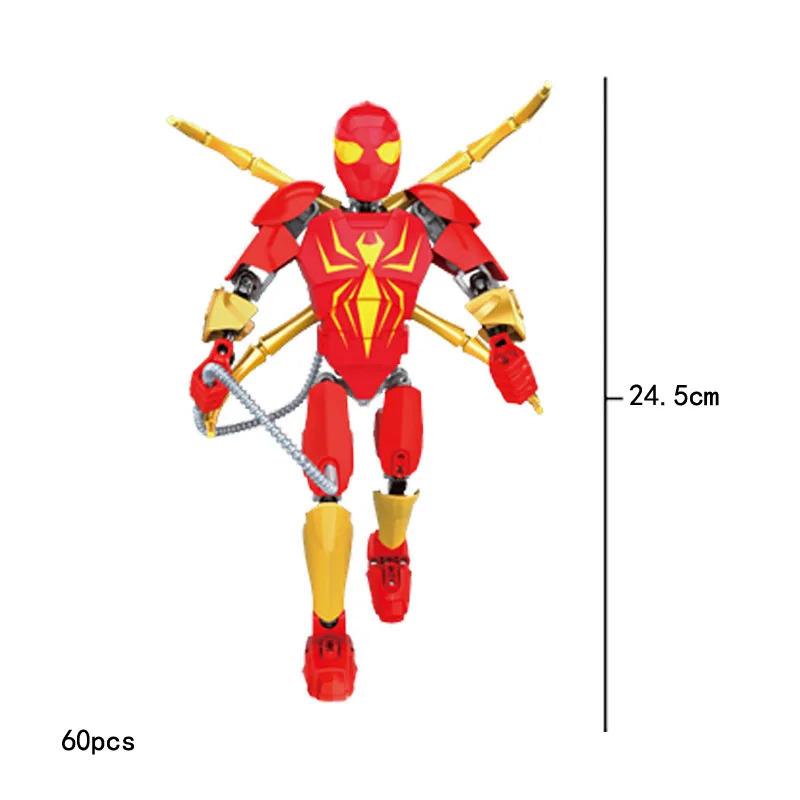 Lewan 2077 Steel Mech American Team Killer Assembled Building Blocks Boy Toy Gift Compatible with Lego