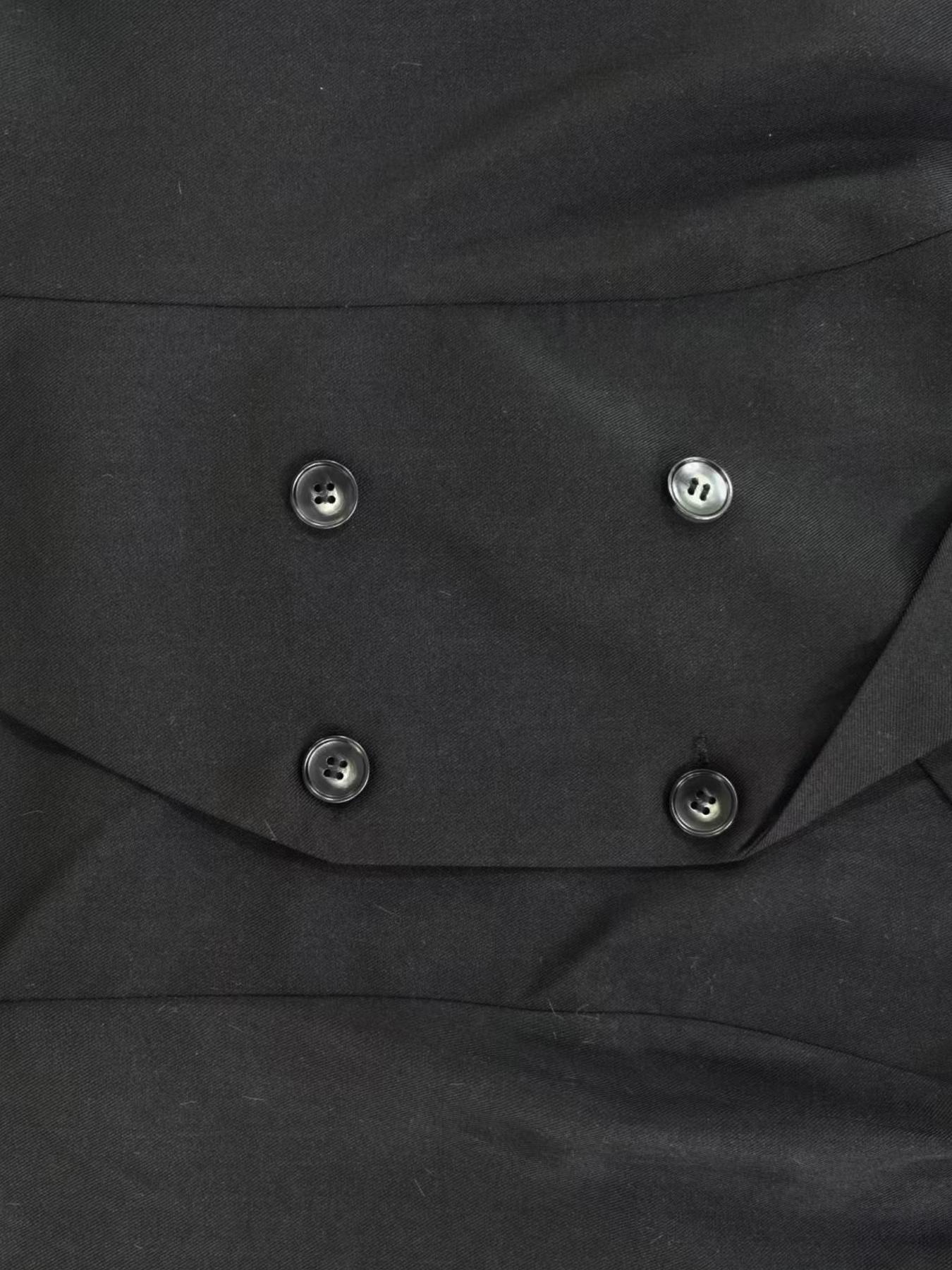 Women's Fashionable Chic Notched Collar Vest, Slim Fit, Double Button Closure, Sleeveless Design, Lightweight, Casual & Elegant Style