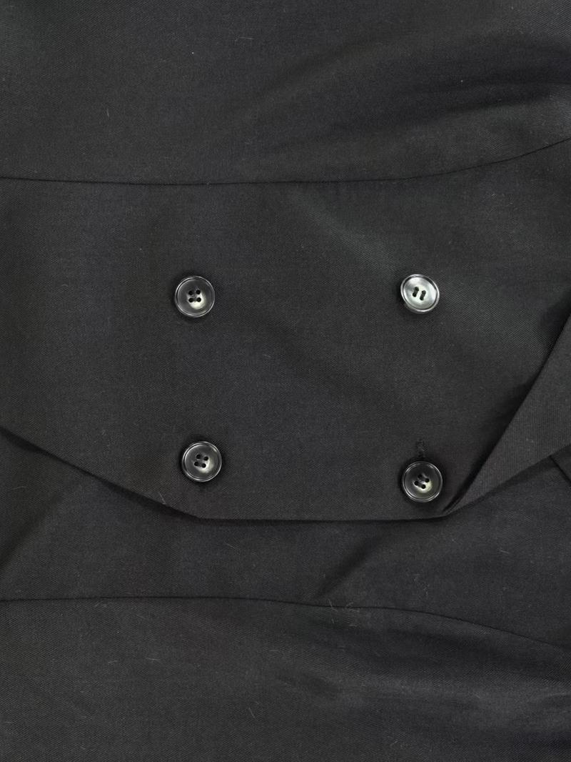 Women's Fashionable Notched Collar Vest, Slim Fit, Double Button Closure, Sleeveless Design, Lightweight, Casual & Elegant Style