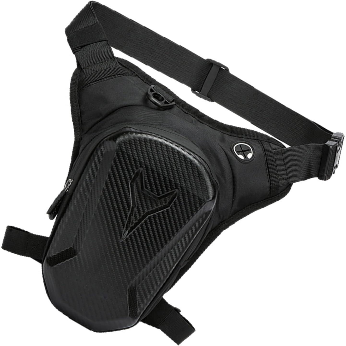 Bike Leg Bag Motorcycle Gear, Waterproof Reflective Bike Pack, Outdoor Sports Waist Bag, Unisex Crossbody Bag for Motorbike Travel