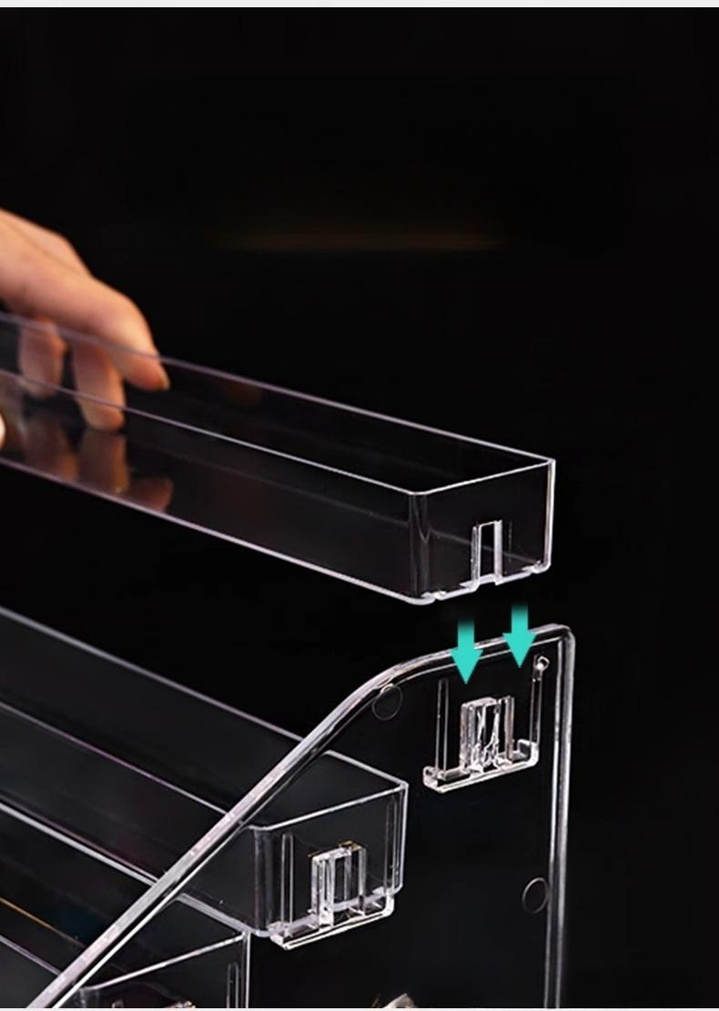 Clear Acrylic Display Stand Multi-Tier Step Riser Shelf for Collectibles, Anime Figures, Badges, Pops & Figurines – Versatile Organizer for Home, Retail & Live Stream Showcase, Dustproof Display Rack for Desk Storage & Collection Exhibition