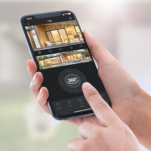 AOSU Solar Security Camera Wireless Outdoor with Panoramic PTZ, Human Auto Tracking, 2K Night Vision, Light and Sound Alarm, 2-Way Audio, Compatible with Alexa/Google Assistant for Home Surveillance