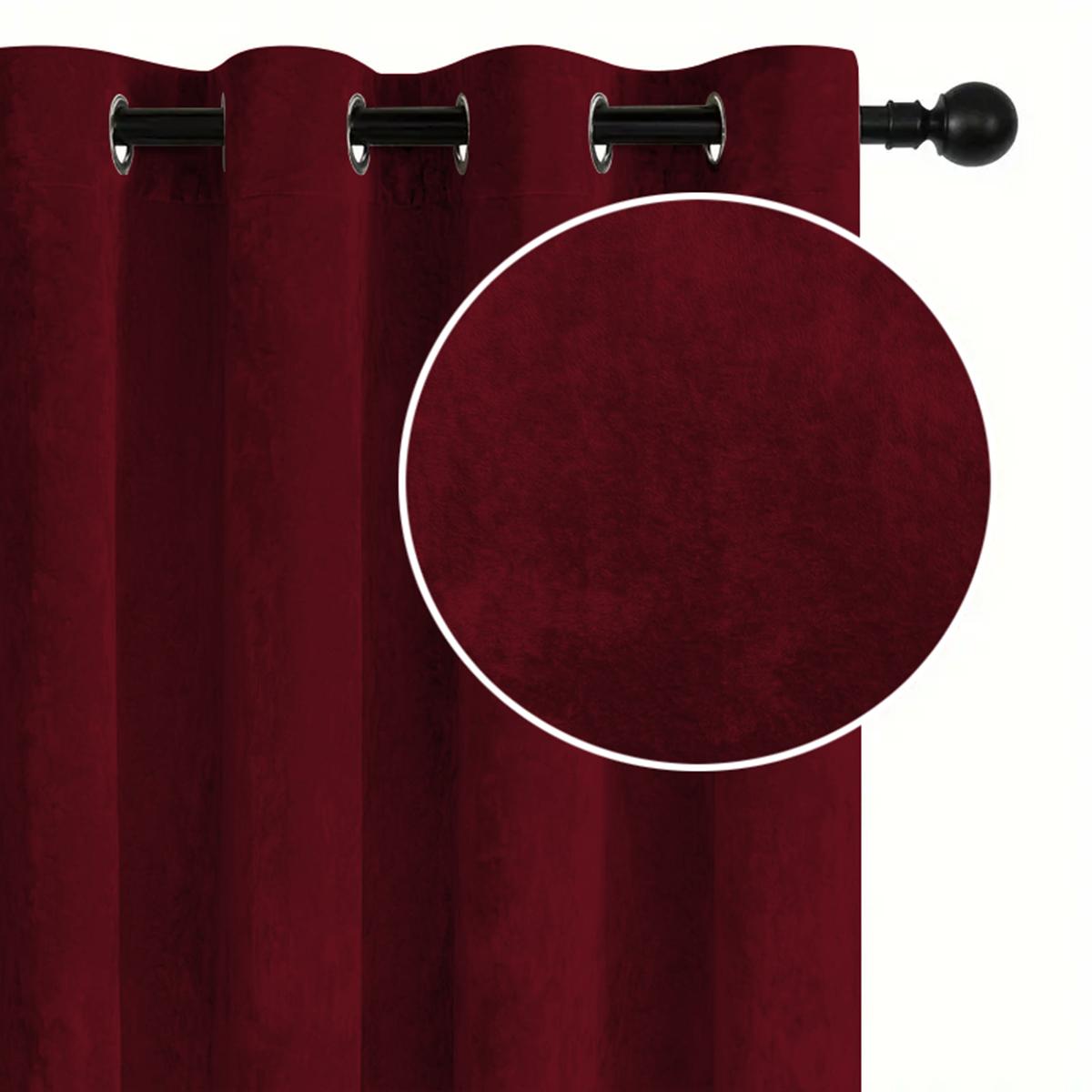 Solid Color Curtain, 1 Count Modern Simple Blackout Curtain, Window Drapes for Home Living Room Bedroom Study Room, Home Decor, Home Decoration Curtain