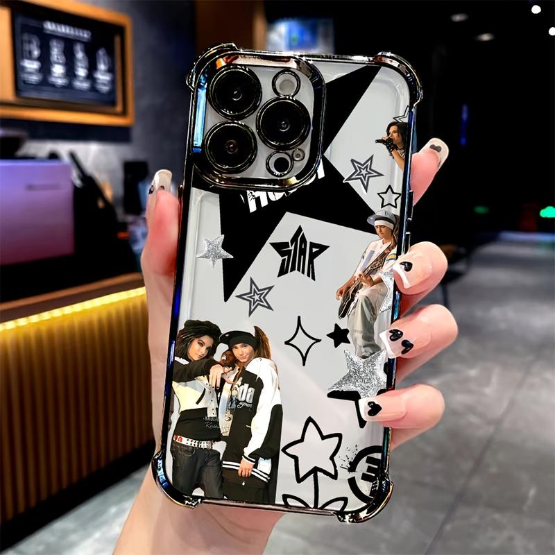Popular Tom Bill Kaulitz Tokio Hotel Phone Case, Transparent Soft Back Cover for iPhone 17 16e 16 15 14 13 Mini Pro Max, Anti Fall Design
