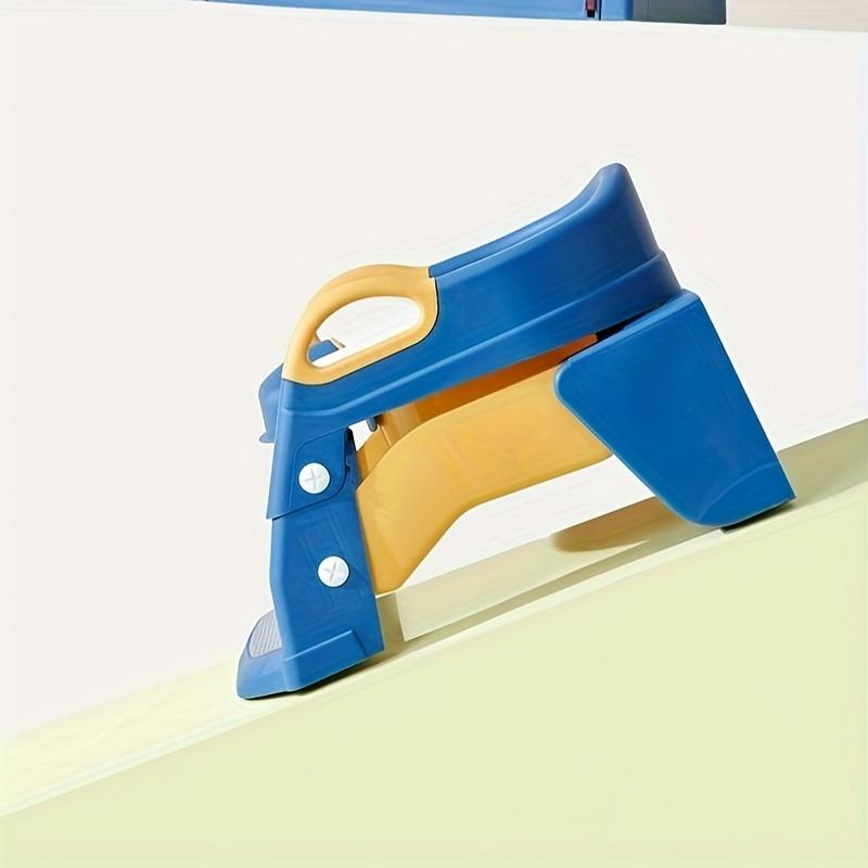 2 in 1 Toddler Potty Toilet Seat Cushion with Ladder Anti-Slip Mat Foldable Kids Toilet Training Cushion Potty Trainer Toddler for Boys and Girls Splash Proof Design Kids Potty Set