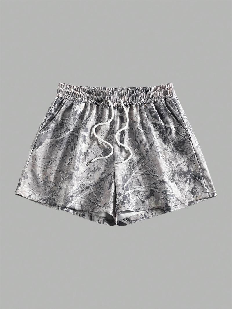 Women's Plain & Camo Print Shorts, Casual Comfy Breathable Shorts for Summer, Ladies Bottoms for Daily Wear