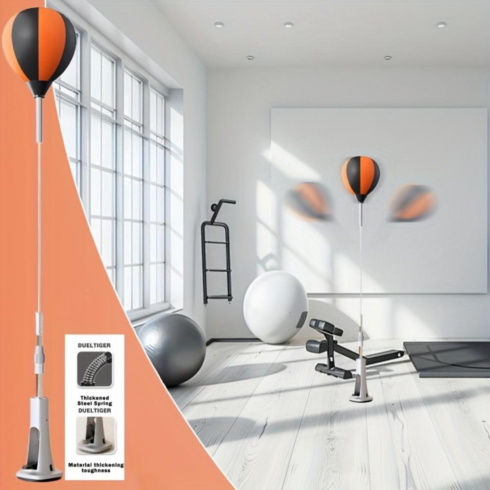 Portable Adjustable Speed Bag Training Set, Multi-Height Adjustable, High-Resilience Rebound for Punch Rhythm, Stable Base, Home Boxing Training Equipment