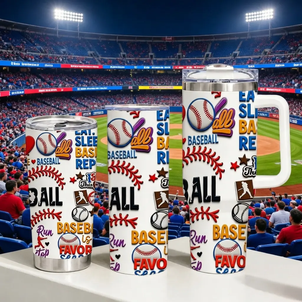 Baseball Tumbler with Lid and Handle, Insulated Travel Cup, Reusable Drinkware for Baseball Players, Coaches & Fans, Perfect for Games, Practice & Outdoors regalo para ella funny dad gift
