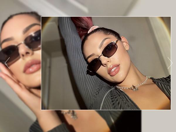 SOJOS Small Y2k Narrow Rectangle Sunglasses Womens Mens Retro 80s 90s UV400 Sunnies