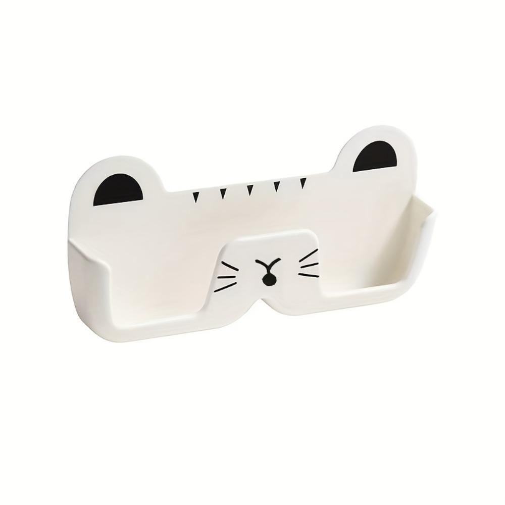 Wall-mounted punch-free glasses organizer, stylish and multi-functional storage, can be installed in various spaces, easily stores glasses and efficiently saves space.