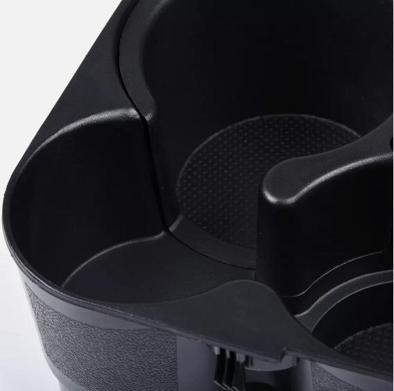 CROSSDESIGN Fit For 2007-12 Nissan Altima Black Center Console Cup Holder & Liner