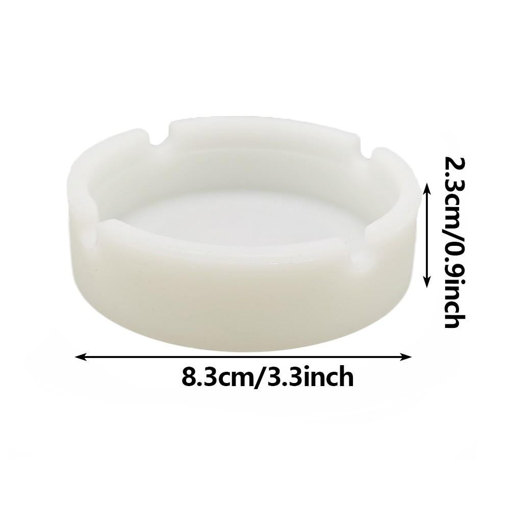 3pcs Silicone Ashtray Set, Luminous Design, Durable & Portable, Ideal for Outdoor Use, Perfect Gift for Smokers