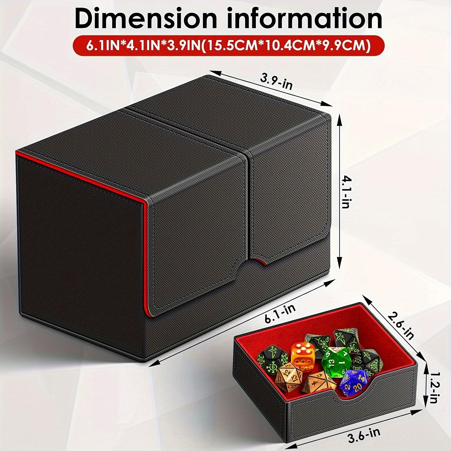 Game Card Storage Box, Tabletop Command Deck Carry Case, Trading Card Holder, Portable Game Card Organizer, Essential Gaming Accessory, Card Hobby Box