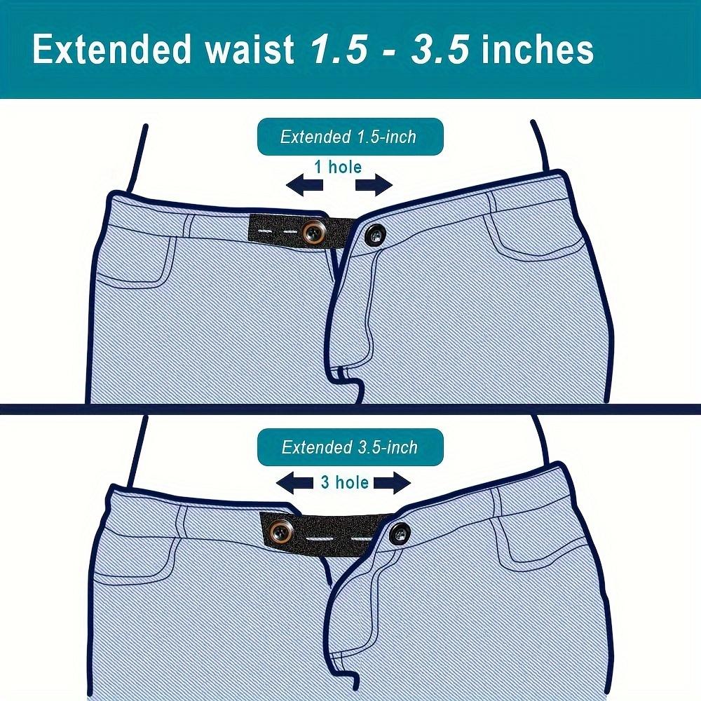 1pcs/2pcs Elastic Waist Extender Buckle for Pregnant Women, Plus-Size Men, Adjustable Pants Extender