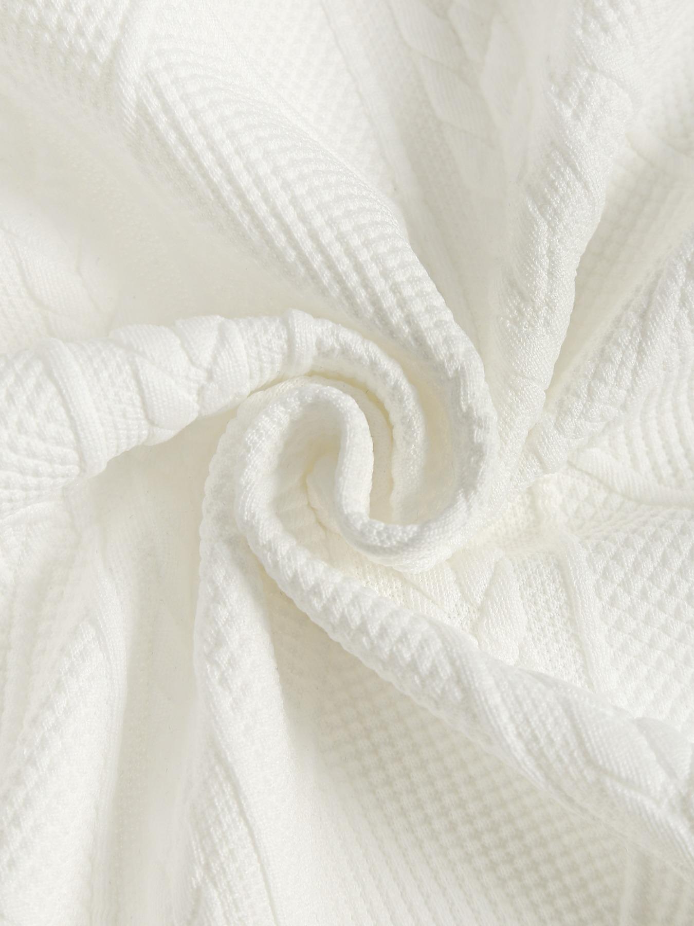 Men's Textured Plaid Short Sleeve Round Neck Shirt, Summer Breathable Comfort, Pure Color, Diamond Geometric Pattern, Casual Wear