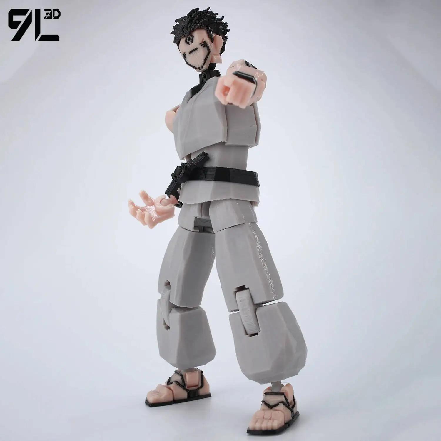 5.5 Inches 9L3D Printed Grey Articulated Action Figure Model Dummy13 T13, Artist-Friendly Collectible Anime Figure, Toy Photography Prop, Easter Gift, Stress-Relief Decoration