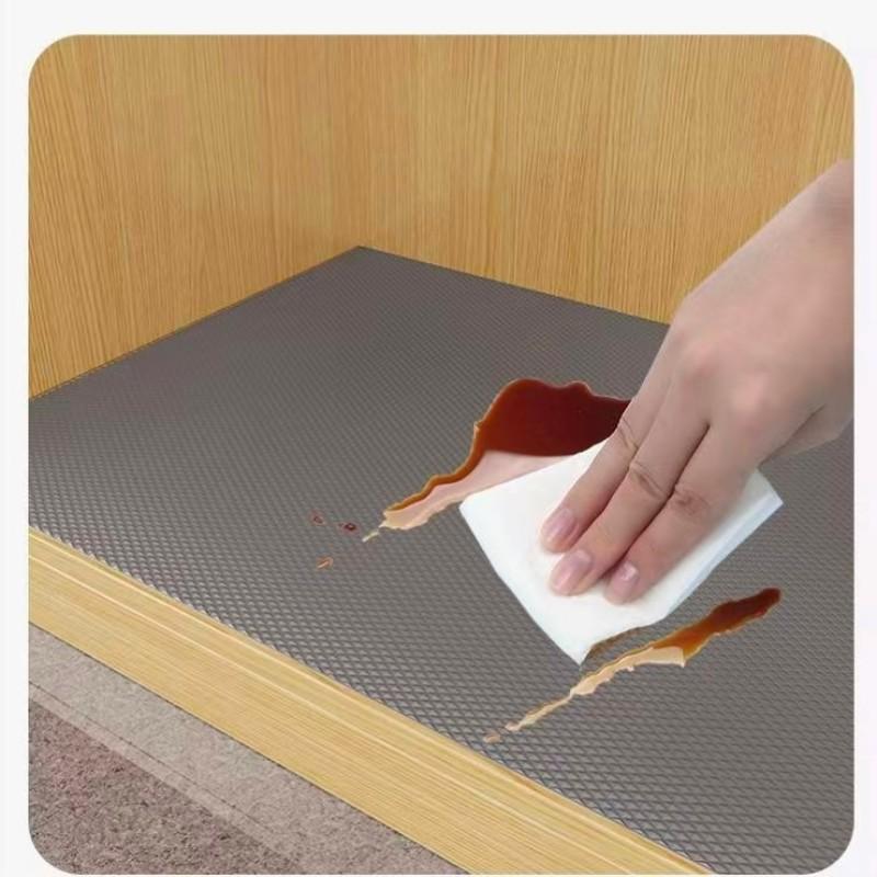 Transparent Washable Cuttable Drawer Liner, Non-Slip Refrigerator Inner Pads, Suitable for Fridge Glass Shelves Cabinets Home Kitchen Supplies