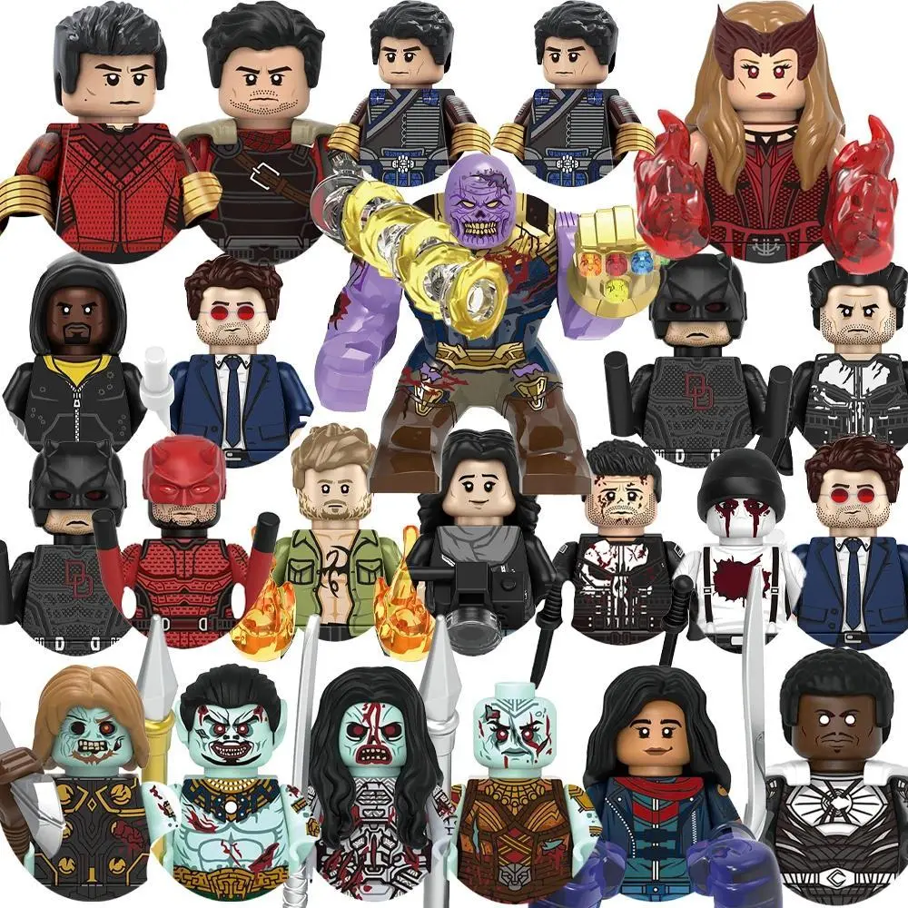 2026 New hot item    Daredevil Ghost Blocks ShangChi For Toy Gifts  Thanos BIG Bricks Action Figures Children Building Blocks For Party Gifts