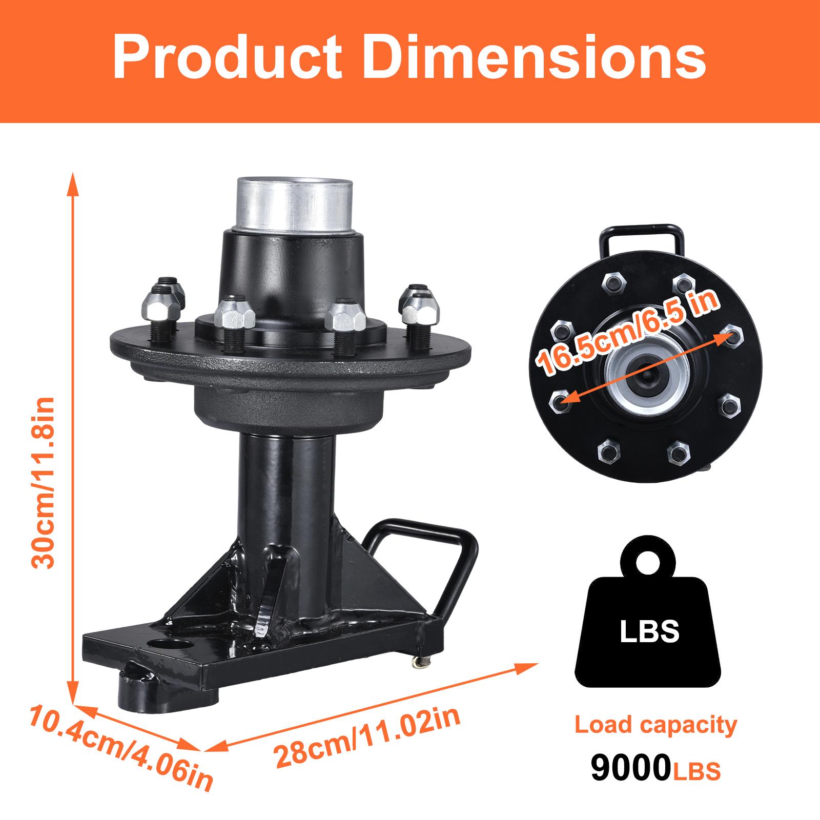 Heavy Duty Shipping Container Wheels, 2-Piece Set with 9000LB Capacity & Ratchet Strap for Moving 20ft-40ft Shipping Units