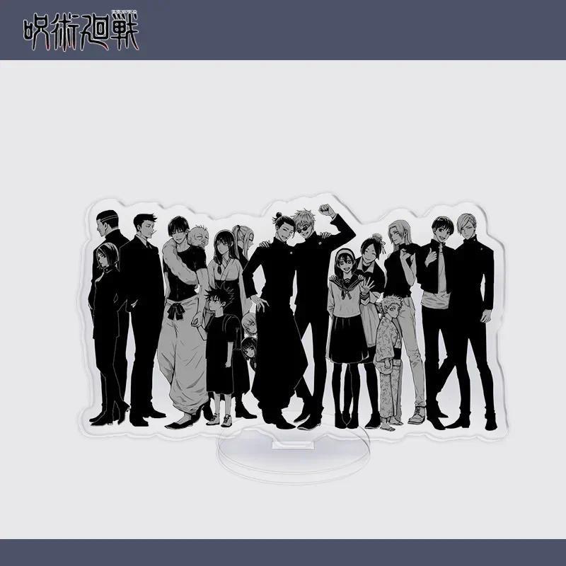 Anime spells Kaisen Group Gojo Satoru Geto Suguru Megumi Yuji Nobara Ieiri Shoko Acrylic Stand Doll Figure Model Plate Cosplay